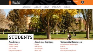 
                            8. Students | Idaho State University