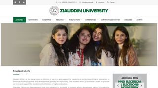 
                            3. Student's Life - Ziauddin University