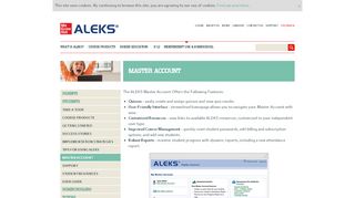 
                            2. Students - Master Account - Aleks