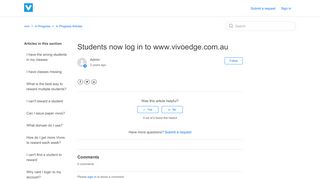 
                            8. Students now log in to www.vivoedge.com.au – vivo