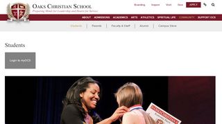 
                            5. Students - Oaks Christian School
