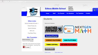 
                            4. Students • Page - Edison Middle School