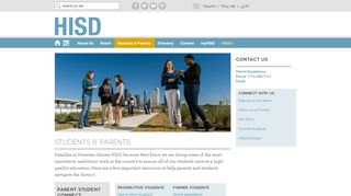 
                            1. Students & Parents / Homepage - houstonisd.org