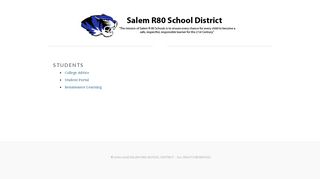 
                            6. Students - Salem R80 School District