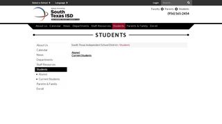 
                            4. Students - South Texas Independent School District