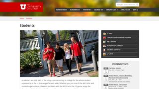 
                            5. Students - The University of Utah