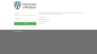 
                            3. student.uwindsor.ca - Web Login