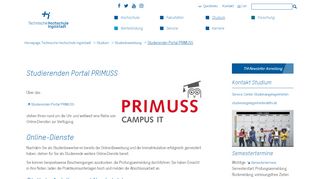 
                            7. Studierenden Portal PRIMUSS - thi.de