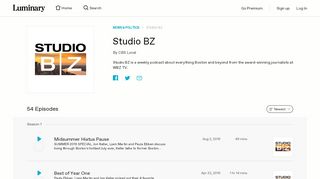 
                            9. Studio BZ | Listen on Luminary