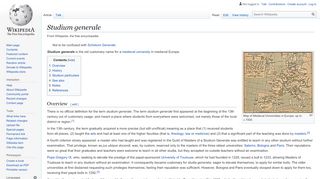 
                            2. Studium generale - Wikipedia