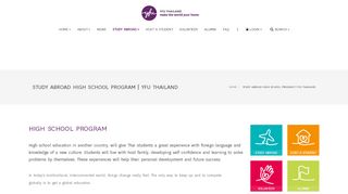 
                            2. Study Abroad High School Program | YFU Thailand