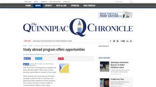 
                            7. Study abroad program offers opportunities | The Quinnipiac Chronicle
