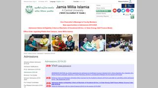 
                            4. Study at Jamia - Admissions 2019-20 - Jamia Millia Islamia