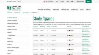 
                            4. Study Spaces | Durham College