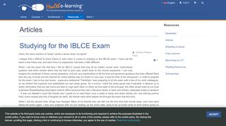 
                            5. Studying for the IBLCE Exam - Health e-Learning