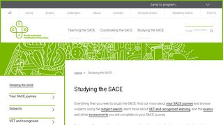 
                            5. Studying the SACE - South Australian Certificate of Education