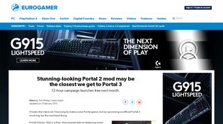 
                            4. Stunning-looking Portal 2 mod may be the closest we get to Portal 3 ...