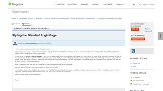 
                            4. Styling the Standard Login Page - Front- & Back-End Development ...