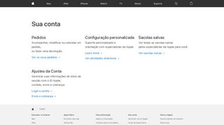 
                            1. Sua conta - Apple (BR)