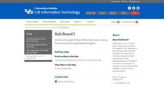 
                            4. Sub Board I - UBIT - University at Buffalo