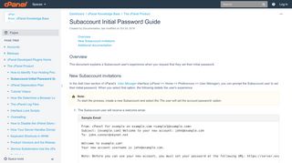 
                            3. Subaccount Initial Password Guide - cPanel Knowledge Base ...