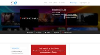 
                            5. Subcentral.de addon for Kodi and XBMC - …