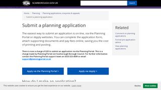 
                            7. Submit a planning application | SCARBOROUGH.GOV.UK