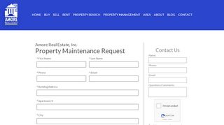 
                            2. Submit Maintenance Request With Amore SF - Amore Real Estate