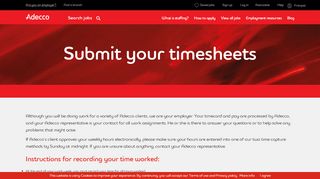 
                            6. Submit your timesheets - adecco.ca