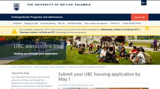
                            3. Submit your UBC housing application by May 1 - UBC ...
