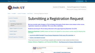 
                            3. Submitting a Registration Request | University of Texas System