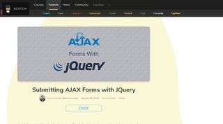 
                            9. Submitting AJAX Forms with JQuery ― Scotch.io