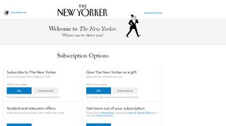 
                            1. Subscribe Or Gift — The New Yorker