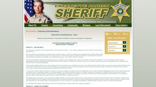 
                            3. Subscribe to Bid Solicitations | Lafayette Parish Sheriff's Office