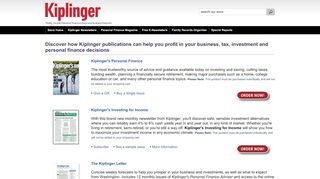 
                            5. Subscribe to Kiplinger Publications