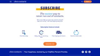 
                            4. Subscriptions | 1-800 CONTACTS