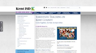 
                            5. Substitute Teachers - Human Resources & Legal Services - Kent ISD