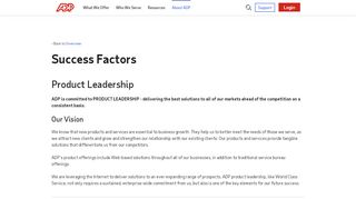 
                            2. Success Factors - ADP.com