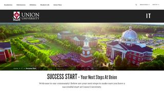 
                            2. SuccessStart | IT | Union University, a Christian College in ...