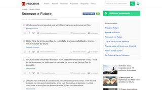 
                            7. Sucesso e Futuro - Pensador