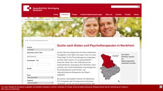 
                            1. Suche nach Ärzten und Psychotherapeuten in Nordrhein