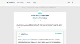 
                            4. Sugar admin to login loop | SugarCRM Community