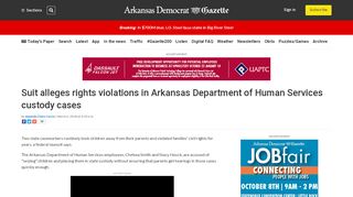 
                            9. Suit alleges rights violations in Arkansas Department of Human ...