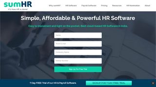 
                            9. sumHR - HR Software India | Human Resource Management ...