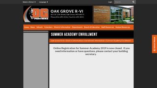 
                            9. Summer Academy Enrollment - Oak Grove R-VI