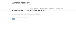 
                            7. Summer Academy » Readings Log-In