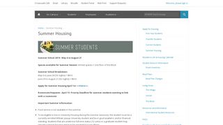 
                            6. Summer Housing | Residence Life and Housing - My Jessup - William ...