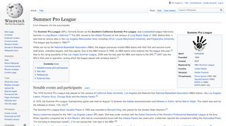 
                            6. Summer Pro League - Wikipedia