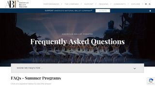 
                            3. Summer Programs - American Ballet Theatre