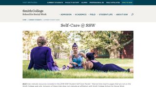 
                            7. Summer Wellness Portal | School for Social Work - Smith College